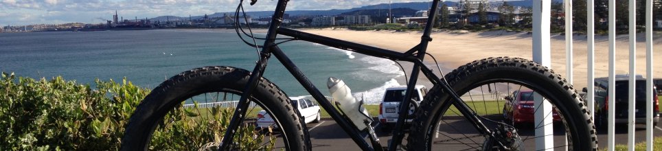 Surly Pugsley Special Ops, Flagstaff Hill, Wollongong (looking south)